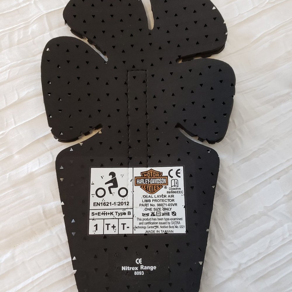 Harley Davidson Riding Jacket Body Armour Inserts